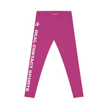 Load image into Gallery viewer, Pink Women's Leggings - Real Contact Sports Design