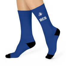 Load image into Gallery viewer, RCS Blue Cushioned Crew Socks
