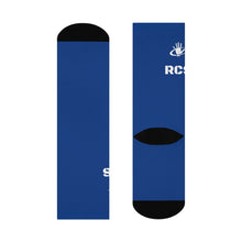 Load image into Gallery viewer, RCS Blue Cushioned Crew Socks
